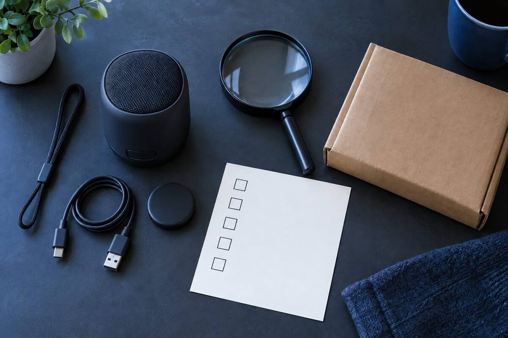 Editorial photo of item review and packing